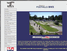 Tablet Screenshot of foothillsbmx.com